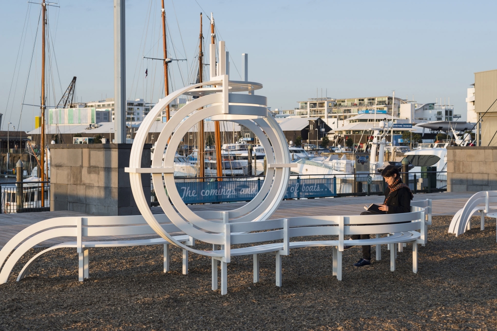 Jeppe Hein - Long Modified Bench Waitemata Green